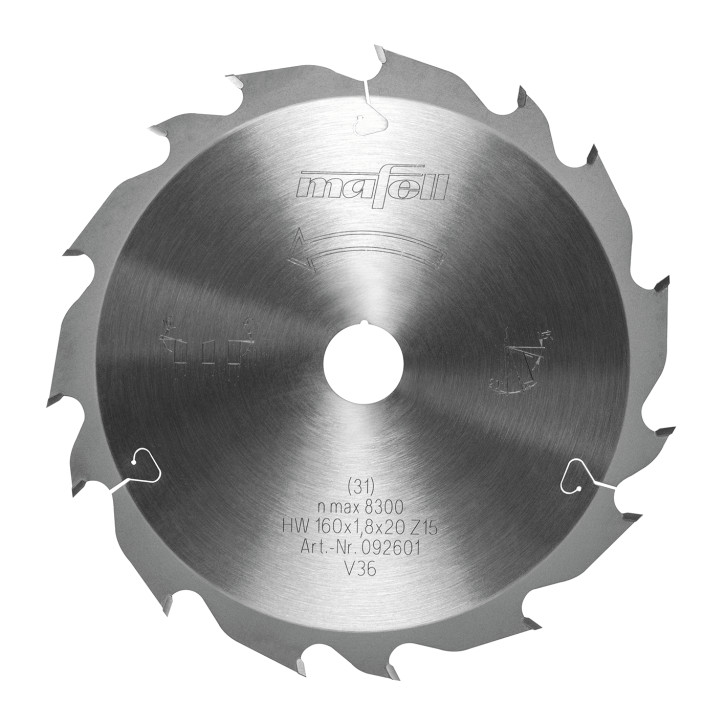 MAFELL HM-Sägeblatt Ø160x1,2/1,8x20 mm, Z 15-5, 2WZ/FZ