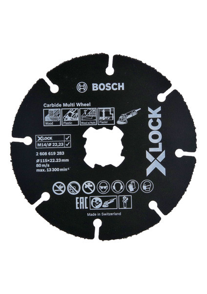 BOSCH X-LOCK Carbide Multiwheel Ø115 mm