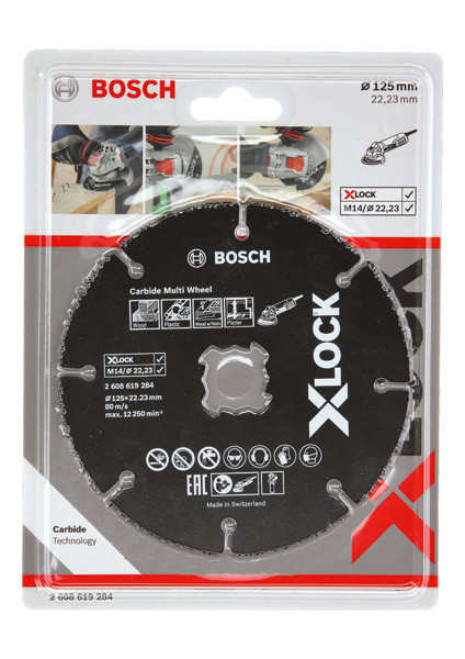 BOSCH X-LOCK Carbide Multiwheel Ø125 mm