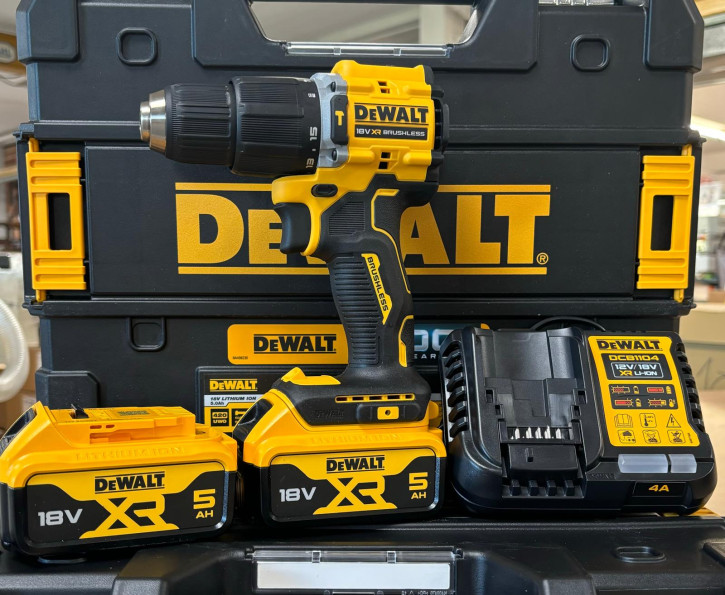 DEWALT Akku-Schlagbohrschrauber DCD100YP2T 18V/ 2 x 5,0Ah XR-Akku Li-Ion