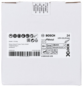 BOSCH X-LOCK Fiberscheibe Ø125 mm K24