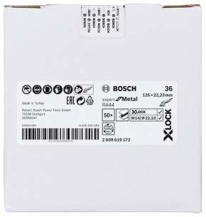 BOSCH X-LOCK Fiberscheibe Ø125 mm K36