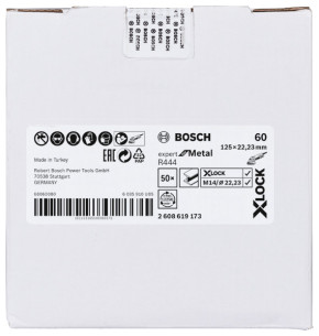 BOSCH X-LOCK Fiberscheibe Ø125 mm K60