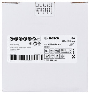 BOSCH X-LOCK Fiberscheibe Ø125 mm K50