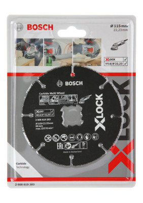 BOSCH X-LOCK Carbide Multiwheel Ø115 mm